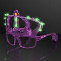 Flashing Kings Crown Mardi Gras Light Up Shades - 5 Day